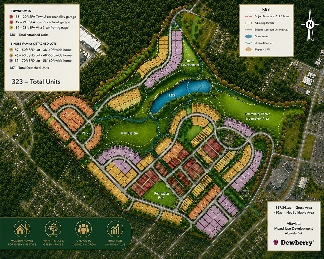 The Haven at Frazier Farm In Alta Vista Site Plan